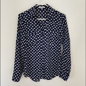 EXPRESS Butterfly Portofino Shirt